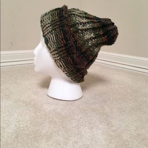 Rib stitch slouchy beanie